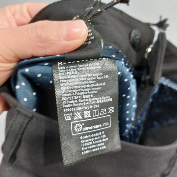 Scotch and Soda Black Tapered Slim Pants XS - Picture 9 of 9